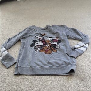 Disney Kids Gray Sweatshirt with Mickey and Friends